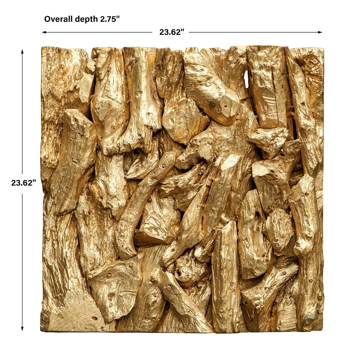 Uttermost Rio Rio Gold Wood Wall Décor