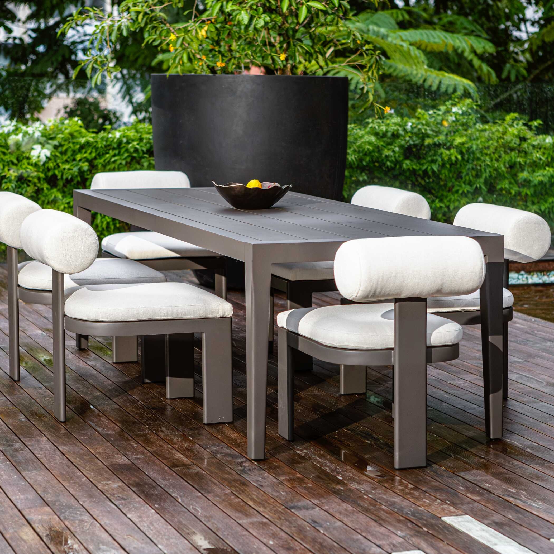 Polanco Outdoor Aluminum Dining Table
