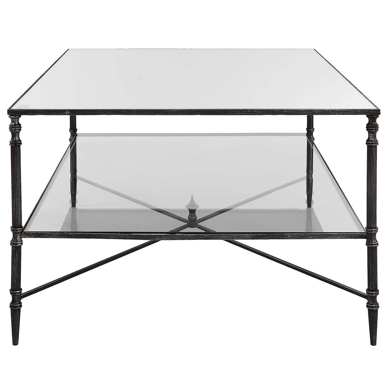 Uttermost Henzler Henzler Mirrored Steel Coffee Table