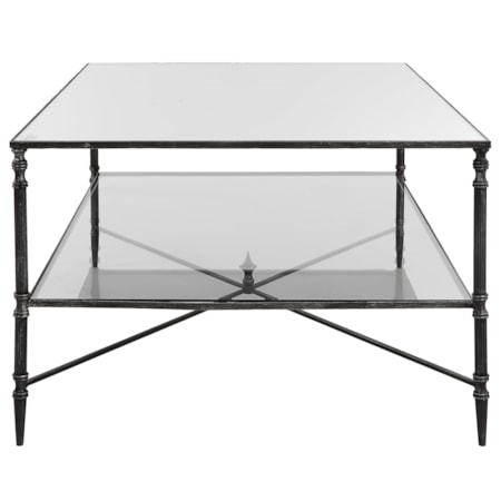 Henzler Mirrored Steel Coffee Table