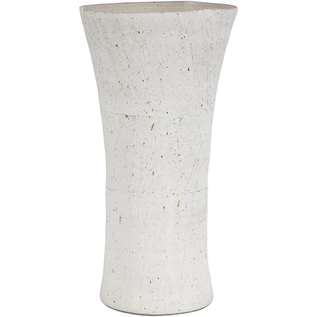 Floreana Tall White Vase