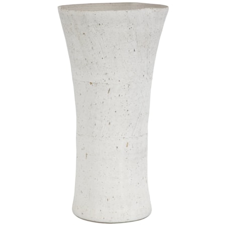 Floreana Tall White Vase