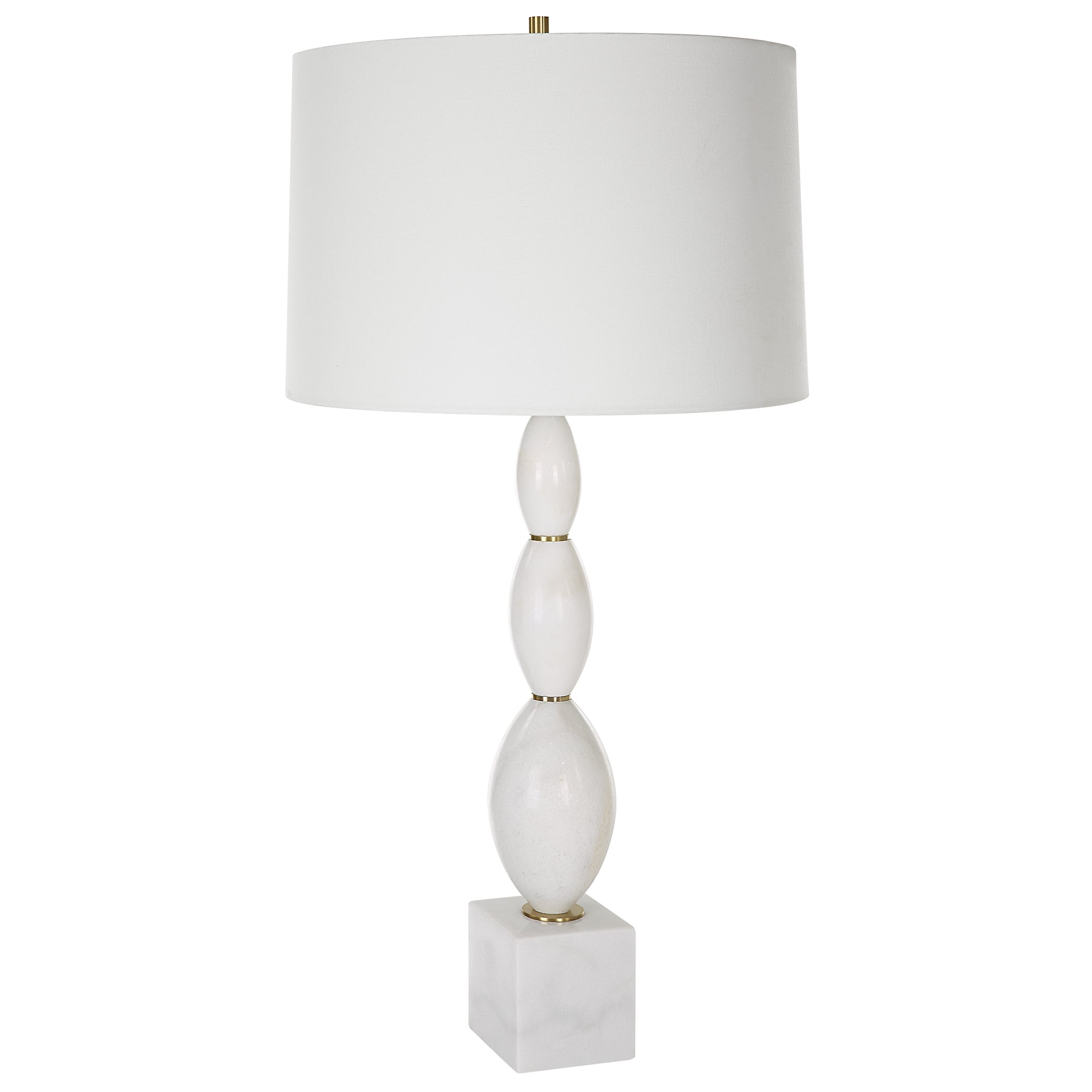 Regalia White Marble Table Lamp