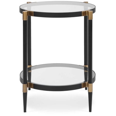 Chadid Round Glass Side Table