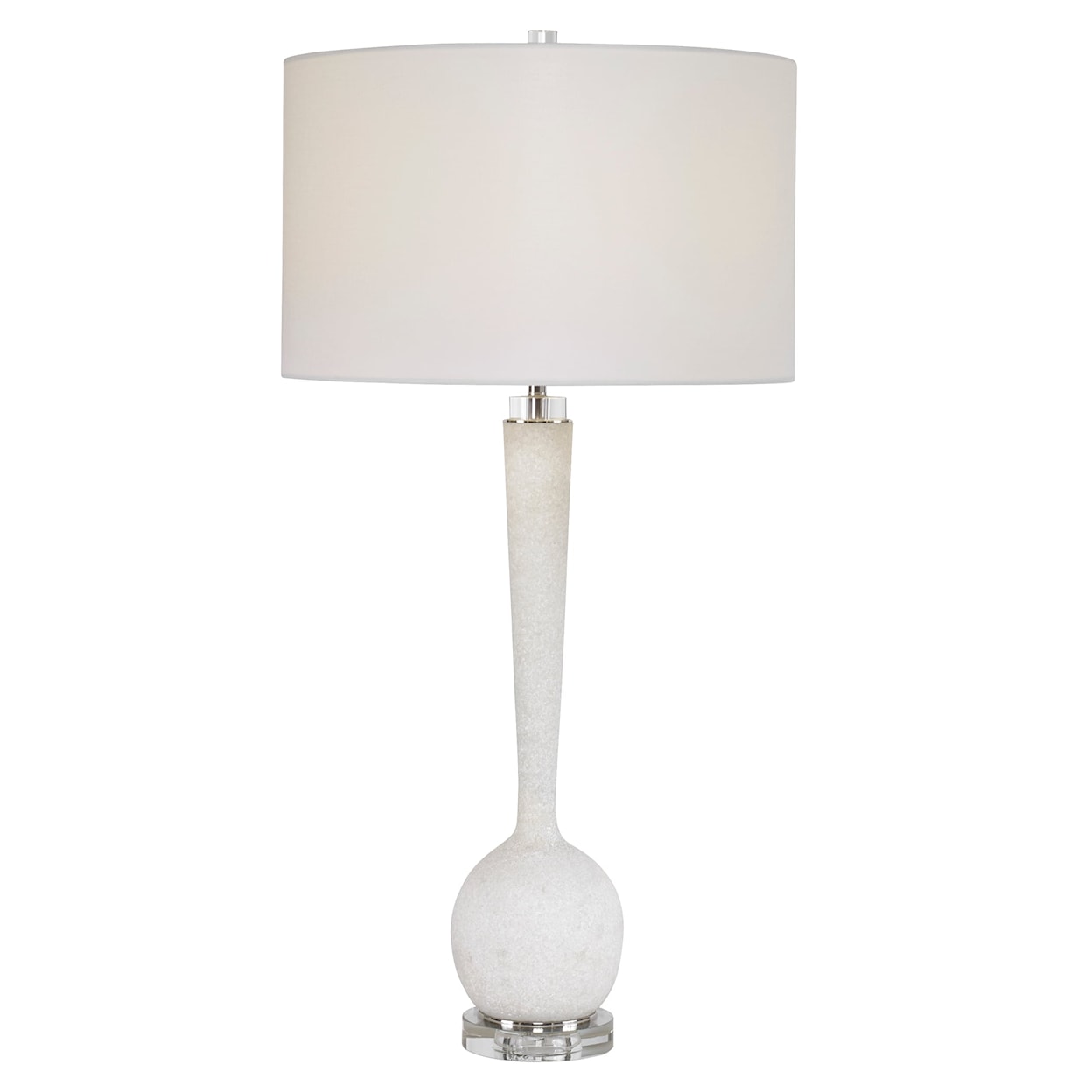 Uttermost Table Lamps Kently White Marble Table Lamp