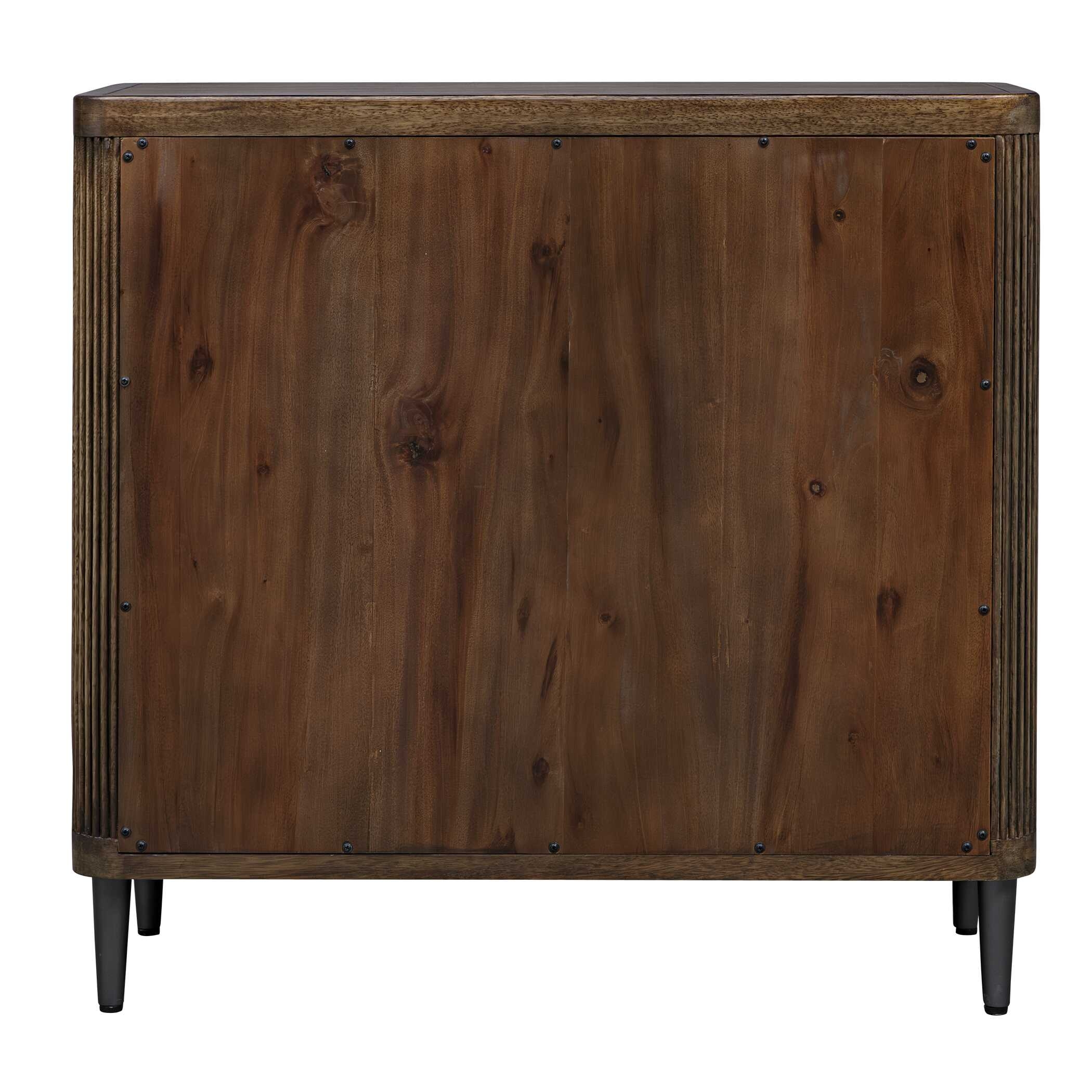Uttermost Pinstripe Pinstripe Tambour 2 Door Cabinet