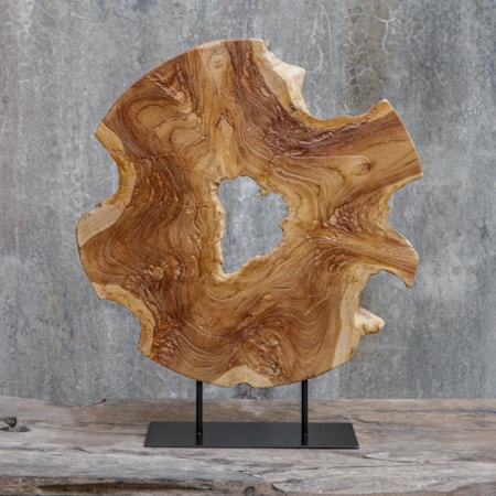 Bahati Wood Natural Sculpture