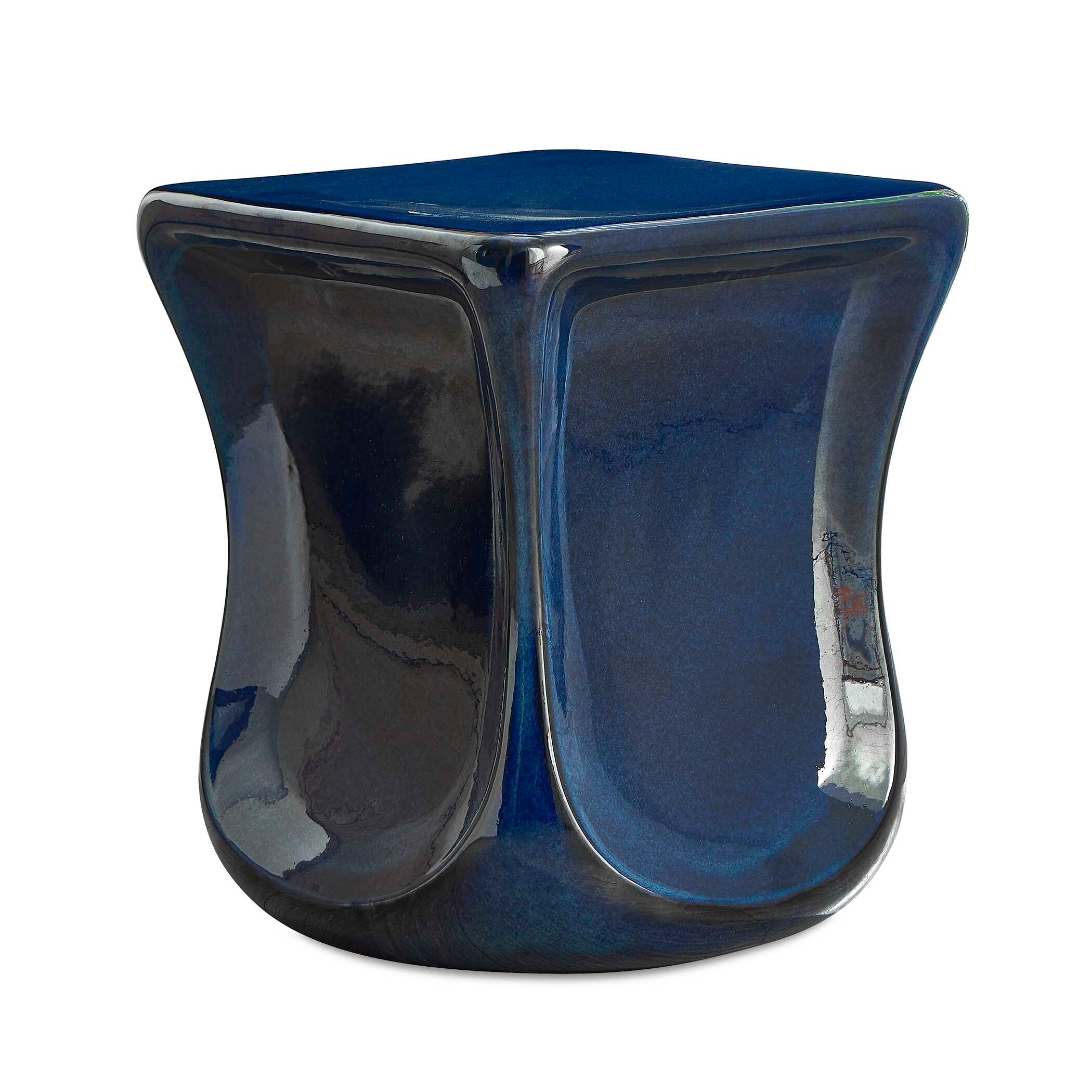 Kaz Deep Blue Garden Stool