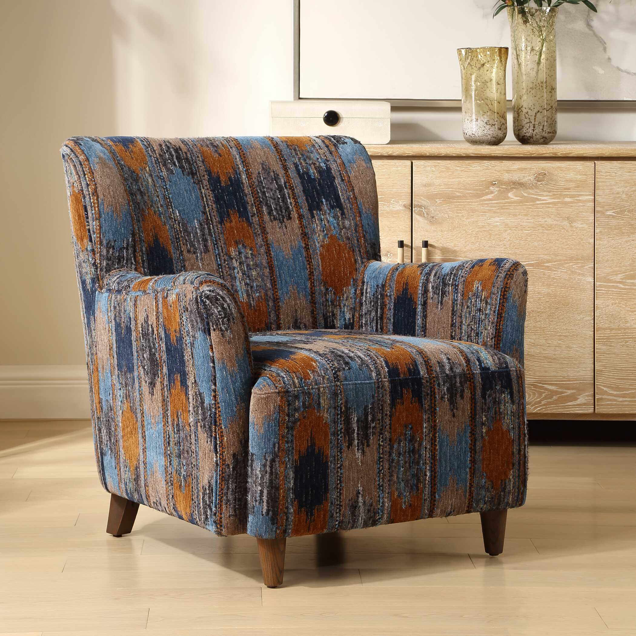 Uttermost Lainey Lainey Upholstered Ikat Armchair