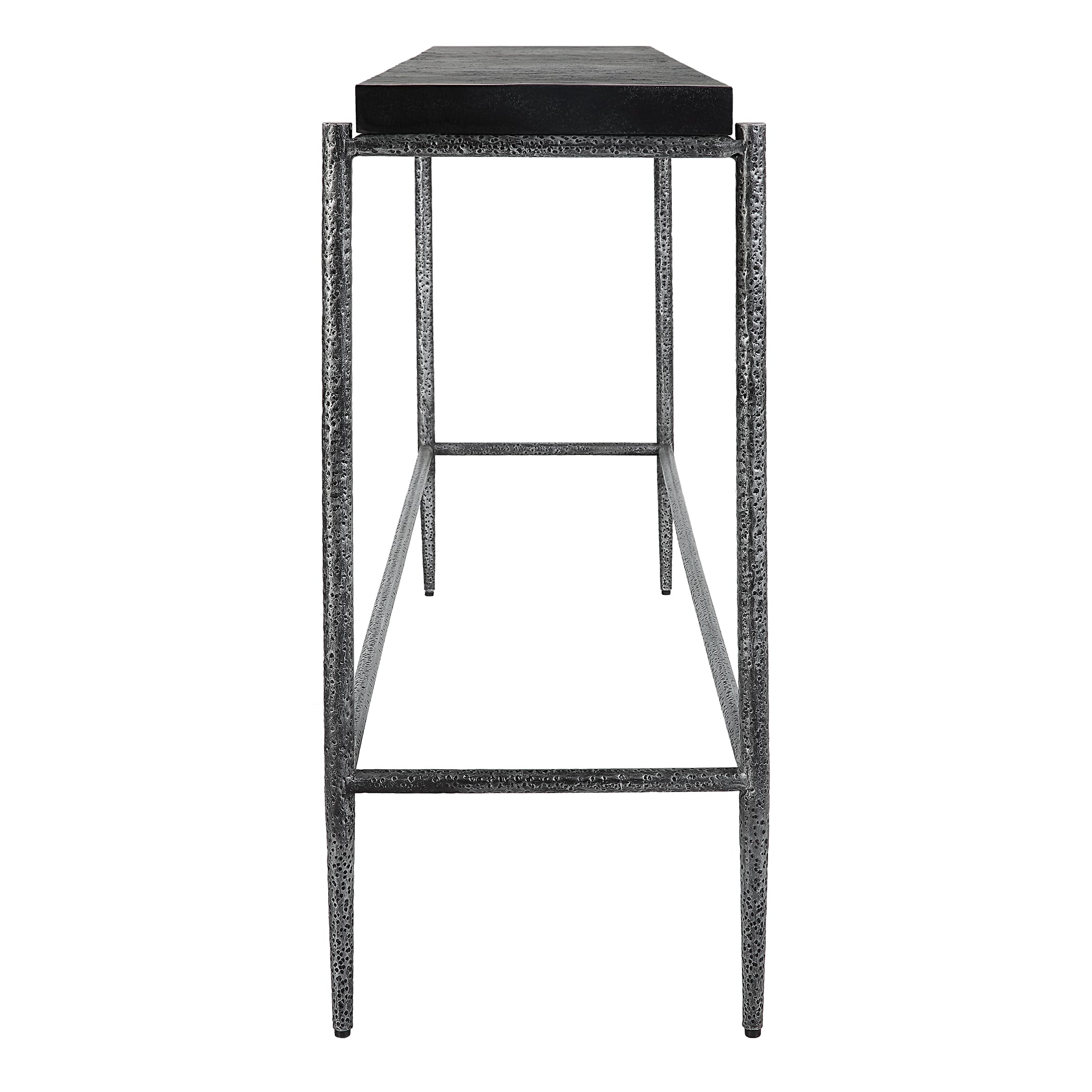 Crescendo Black Concrete Console Table