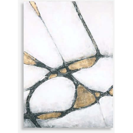 Abstract Art In Gold And Black