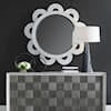 Uttermost Clematis Clematis White Rattan Round Mirror