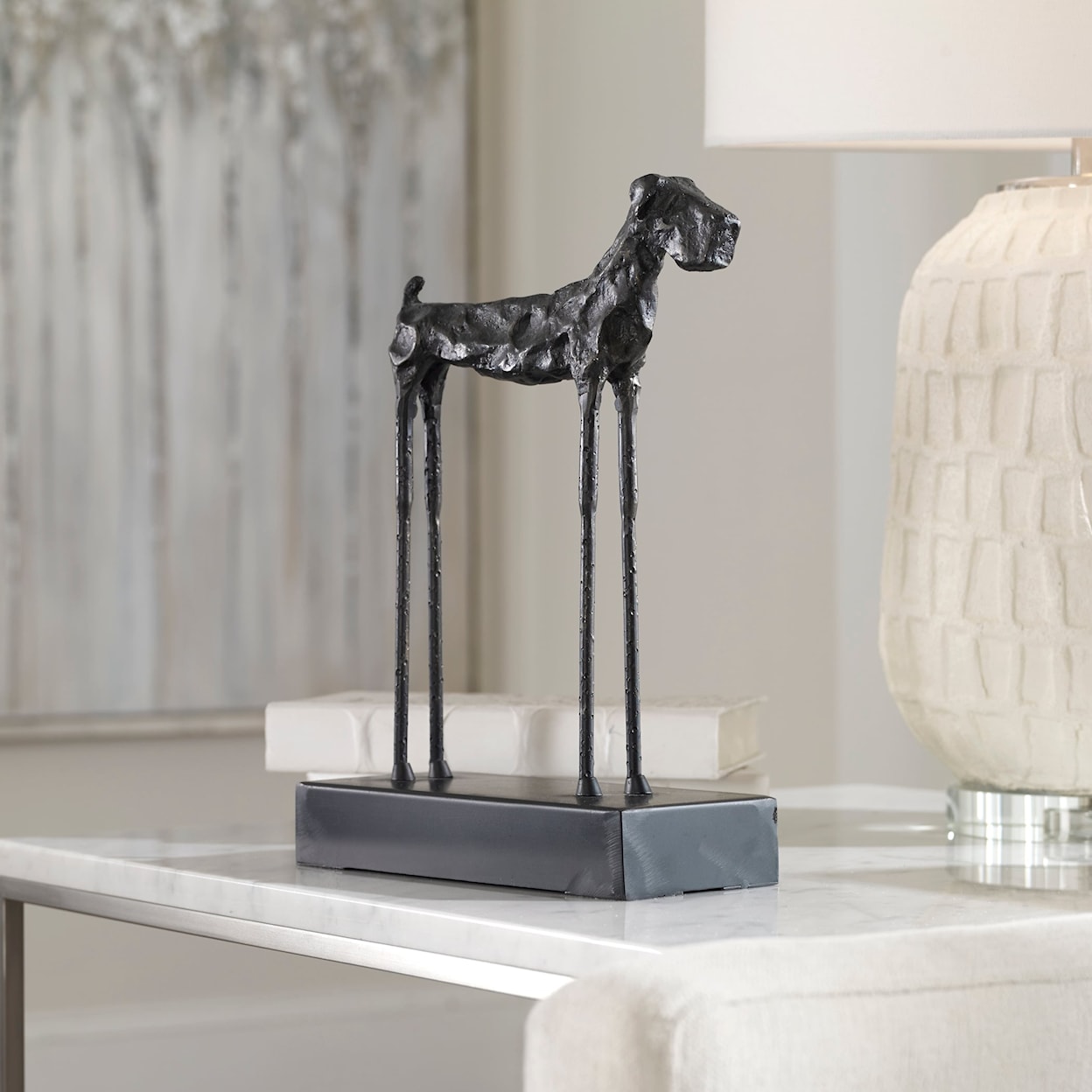 Uttermost Accessories - Statues and Figurines Maximus Cast Iron Sculpture