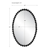 Uttermost Serna Oval Wall Mirror with Black Mirror Trim