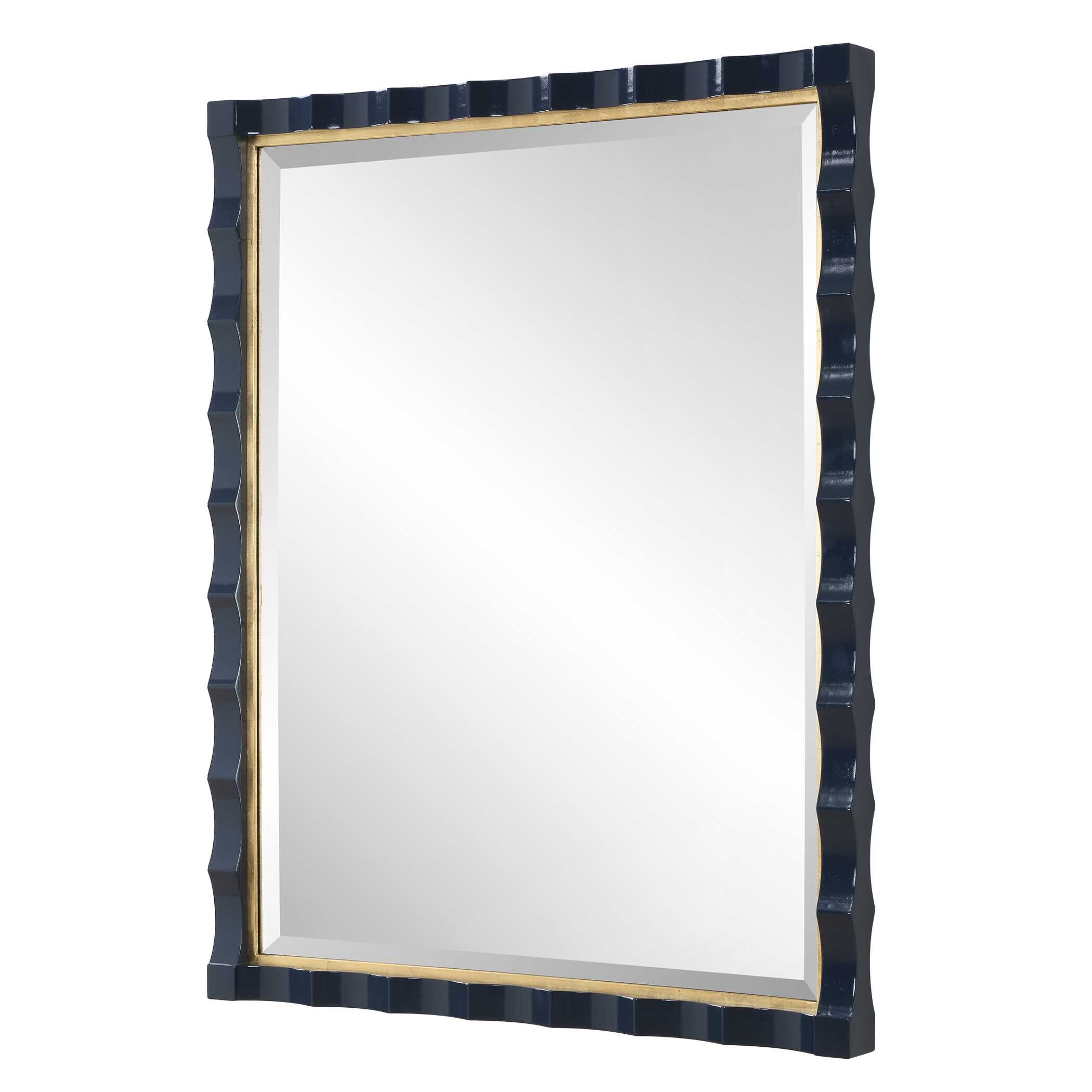 Uttermost Gulf Gulf Navy Blue Mirror
