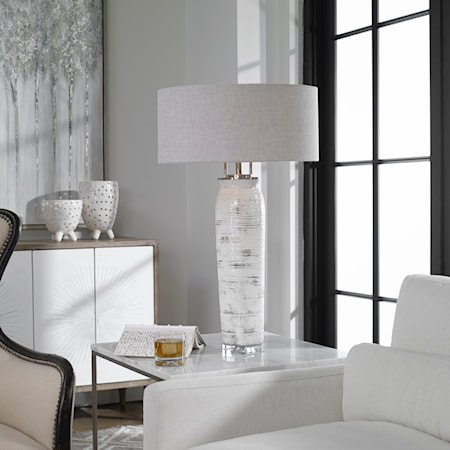 Lenta White Table Lamp