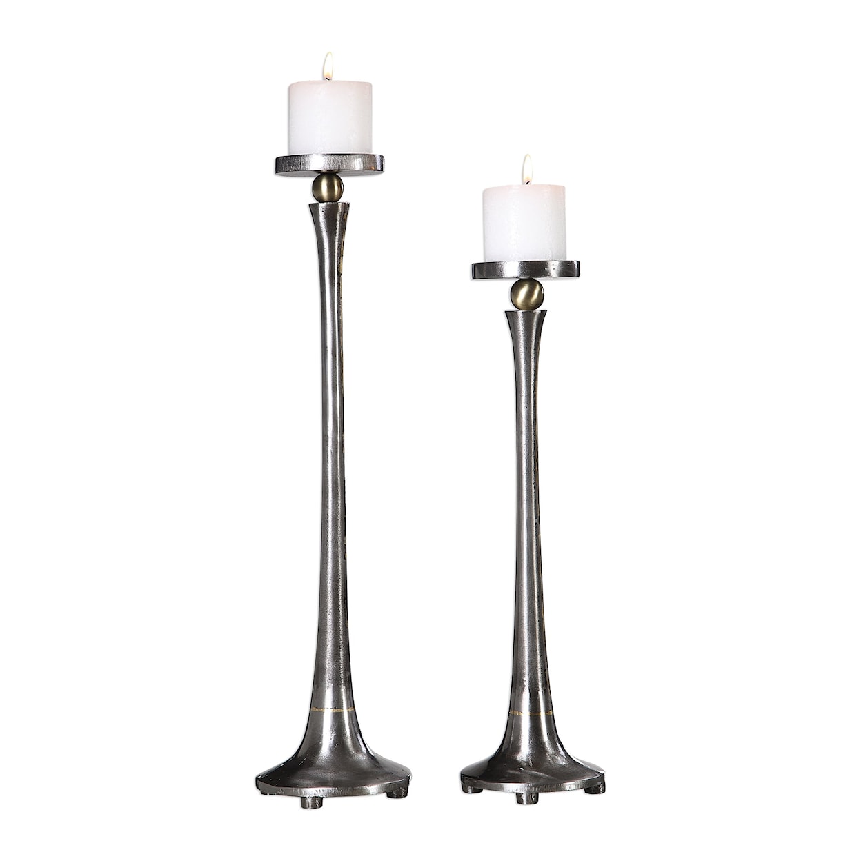 Uttermost Accessories - Candle Holders Aliso Cast Iron Candleholders (Set of 2)