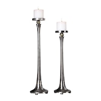 Aliso Cast Iron Candleholders (Set of 2)