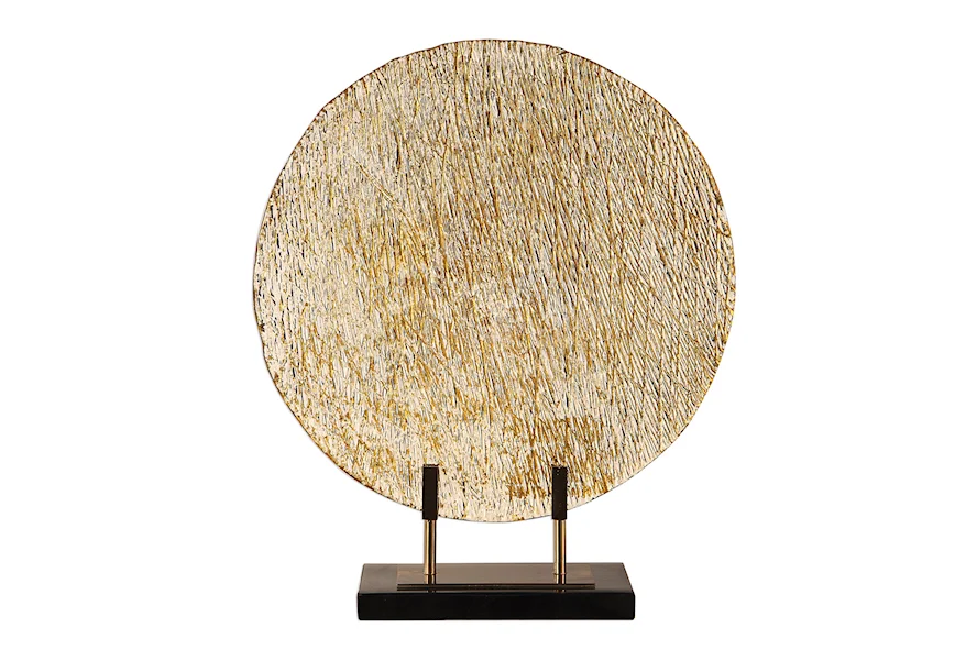 Accessories - Statues and Figurines Layan Art Glass Charger by Uttermost at Mueller Furniture