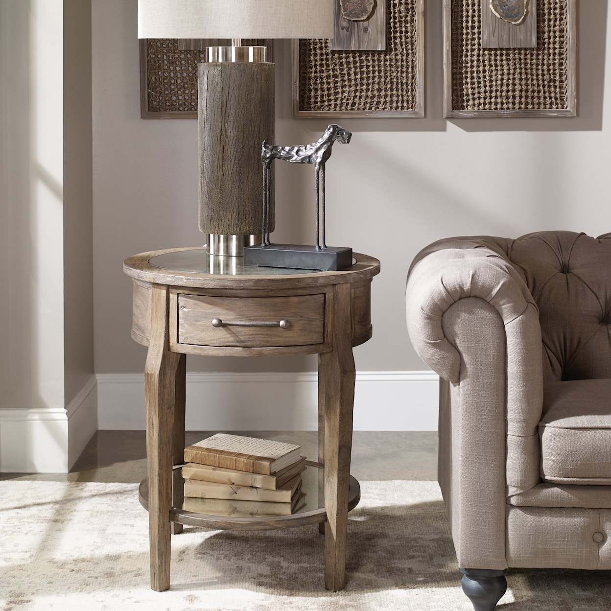 Uttermost Accent Furniture - Occasional Tables Raelynn Wood Lamp Table