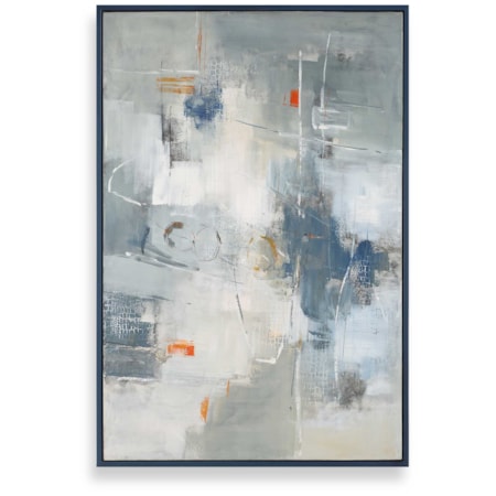 Blueprint Hand Painted Modern Art