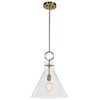 Uttermost Lighting Fixtures - Pendant Lights Imbuto Funnel Glass 1 Light Pendant