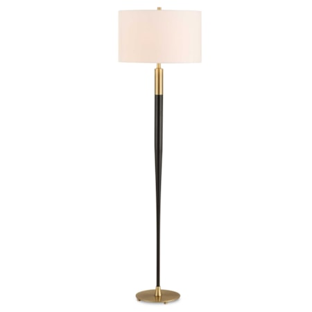Stowe Satin Black Floor Lamp