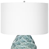 Uttermost Laced Up Laced Up Sea Foam Glass Table Lamp