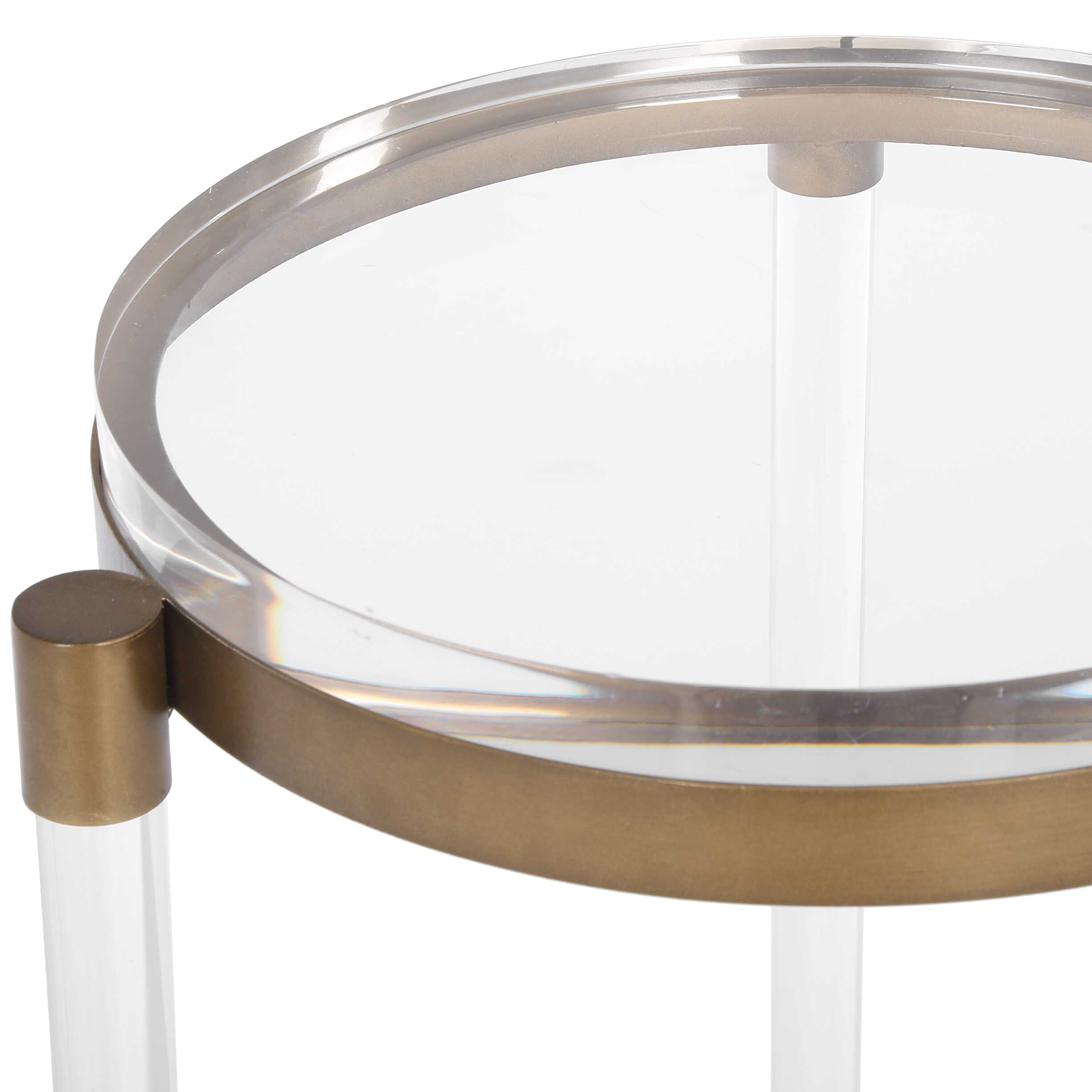 Uttermost Pereira Pereira Round Acrylic Accent Table