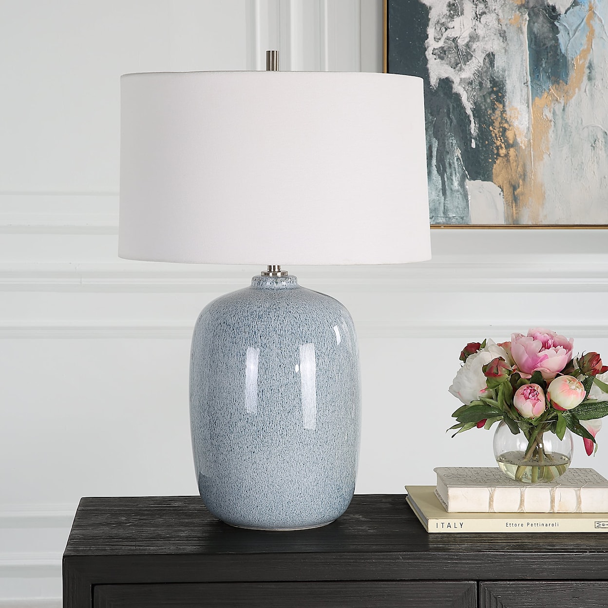 Uttermost Jubilee Jubilee Sky Blue Table Lamp