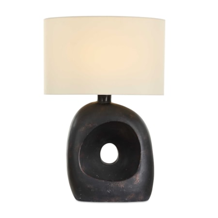 Peephole Outdoor Bronze Table Lamp