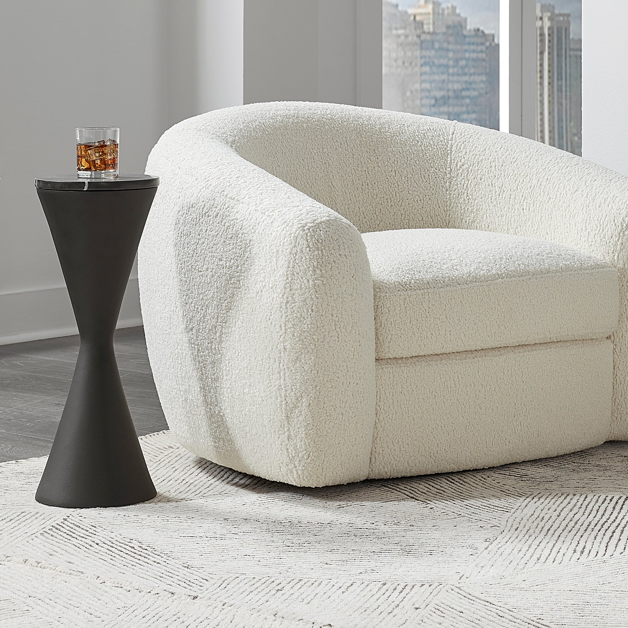 Hourglass Shaped Drink Table