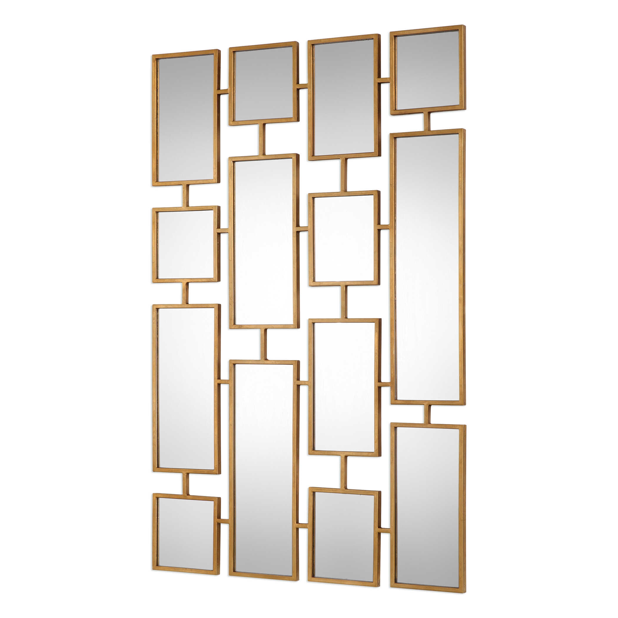 Uttermost Kennon Kennon Forged Gold Rectangles Mirror