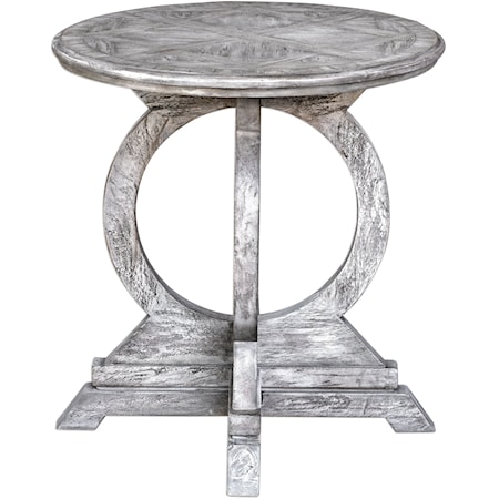 Maiva White Accent Table