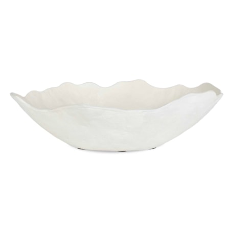 Obscura Warm White Outdoor Bowl