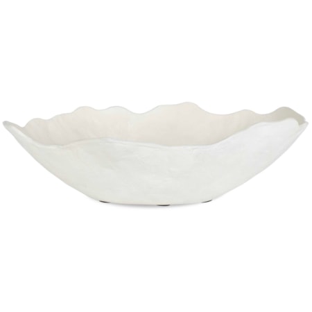 Obscura Warm White Outdoor Bowl