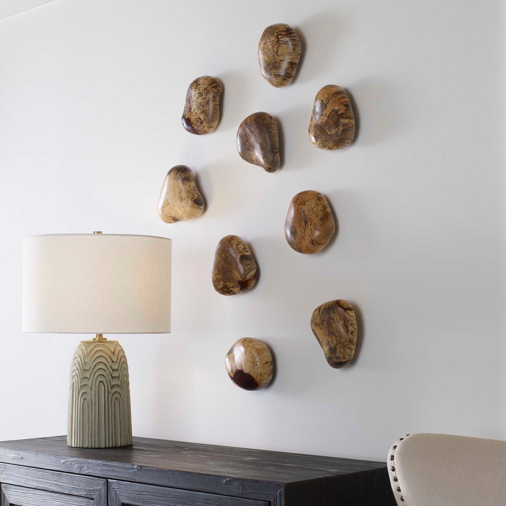 Uttermost Pebbles Pebbles Blonde Wood Wall Décor