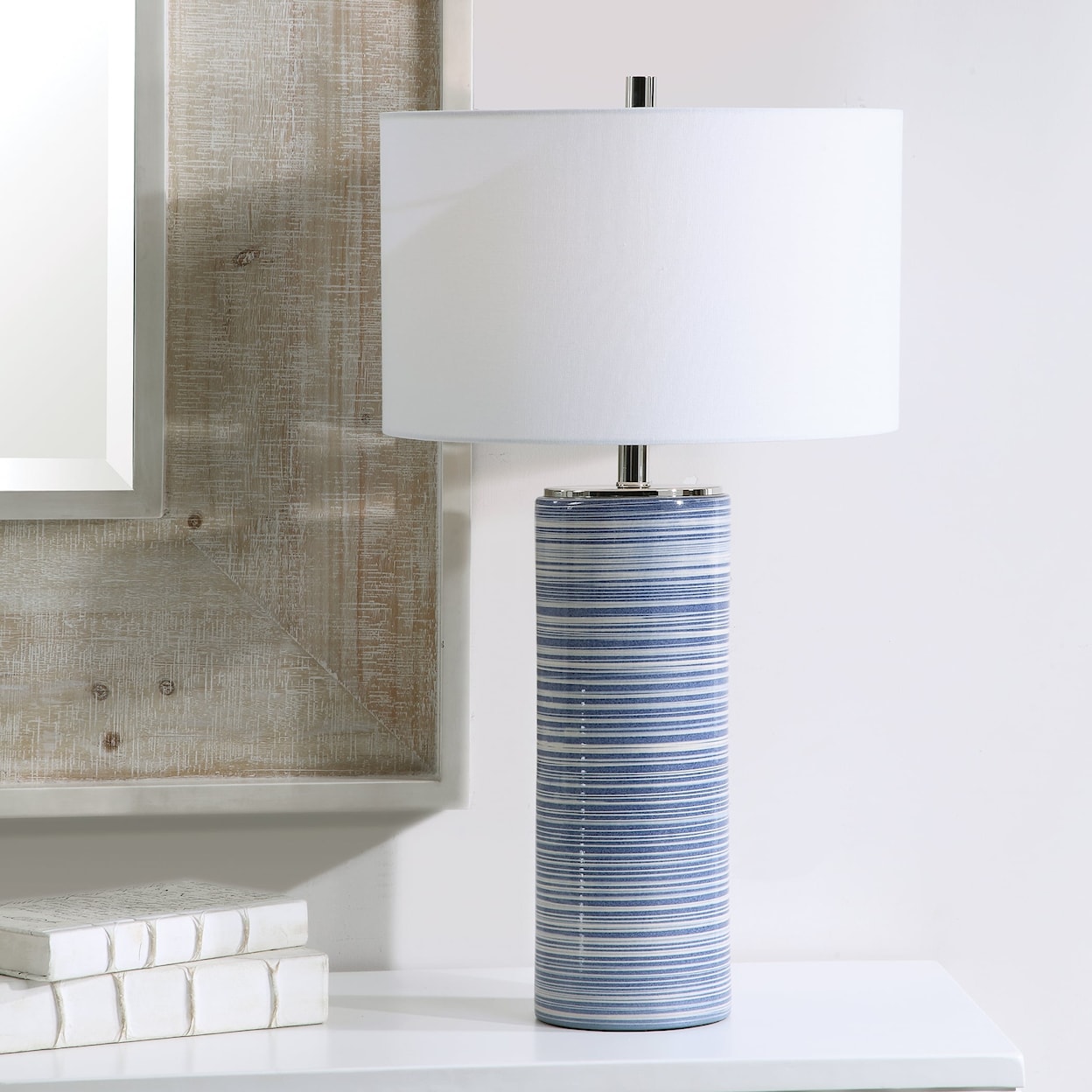 Uttermost Table Lamps Montauk Striped Table Lamp