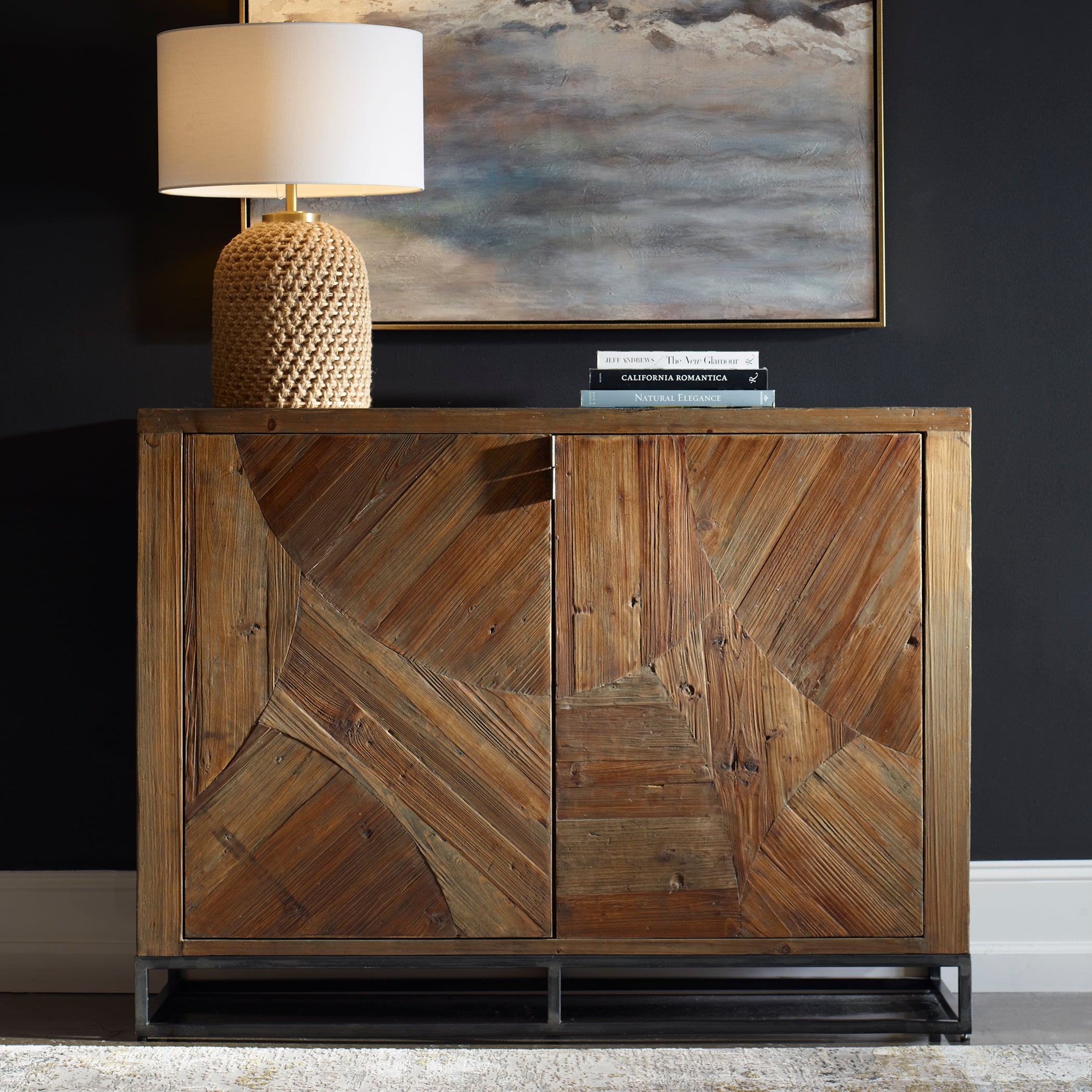 Uttermost Accent Furniture - Chests Evros Reclaimed Wood 2-Door Cabinet