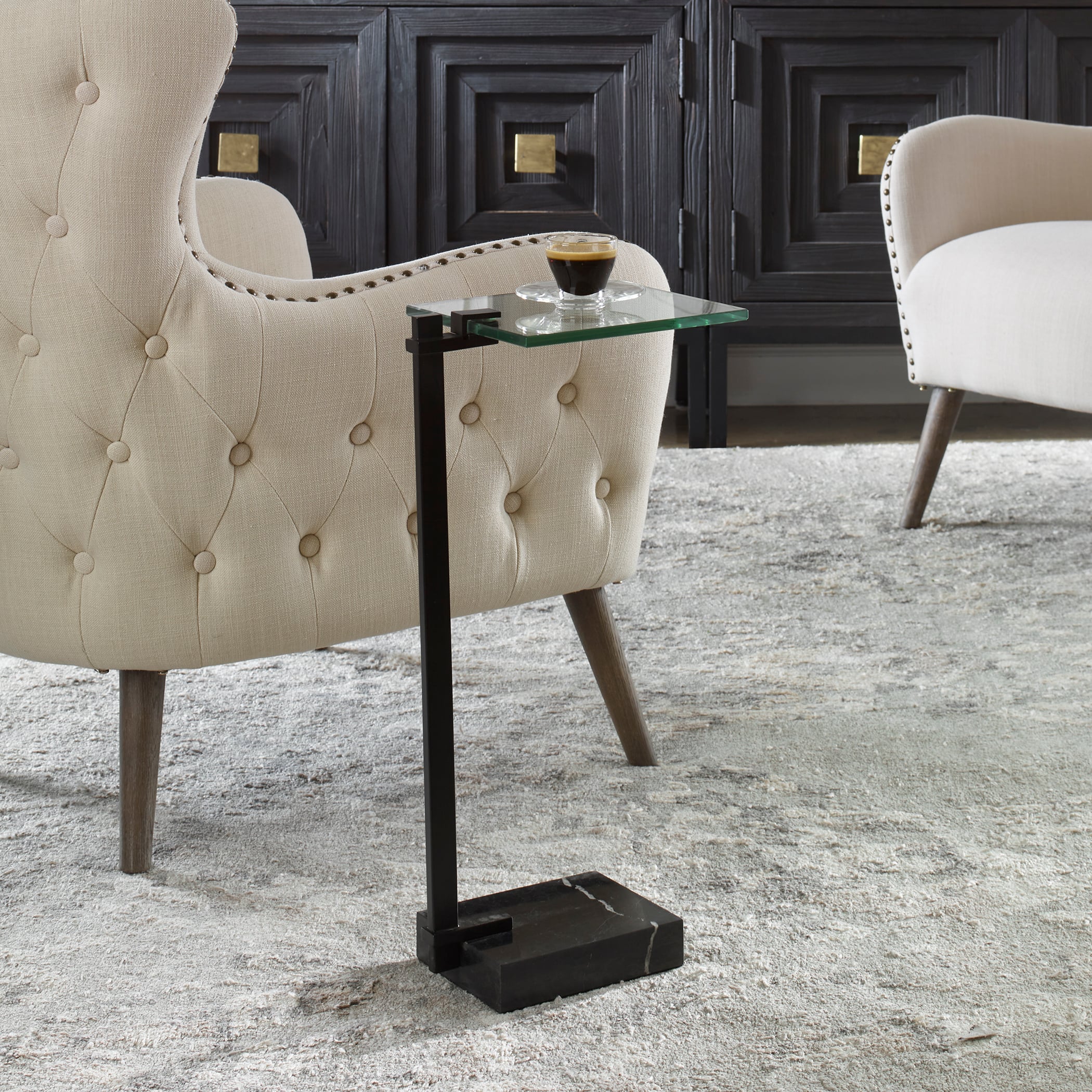 Uttermost Butler Butler Black Accent Table