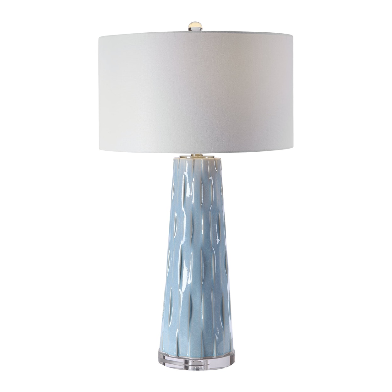 Uttermost Table Lamps Brienne Light Blue Table Lamp