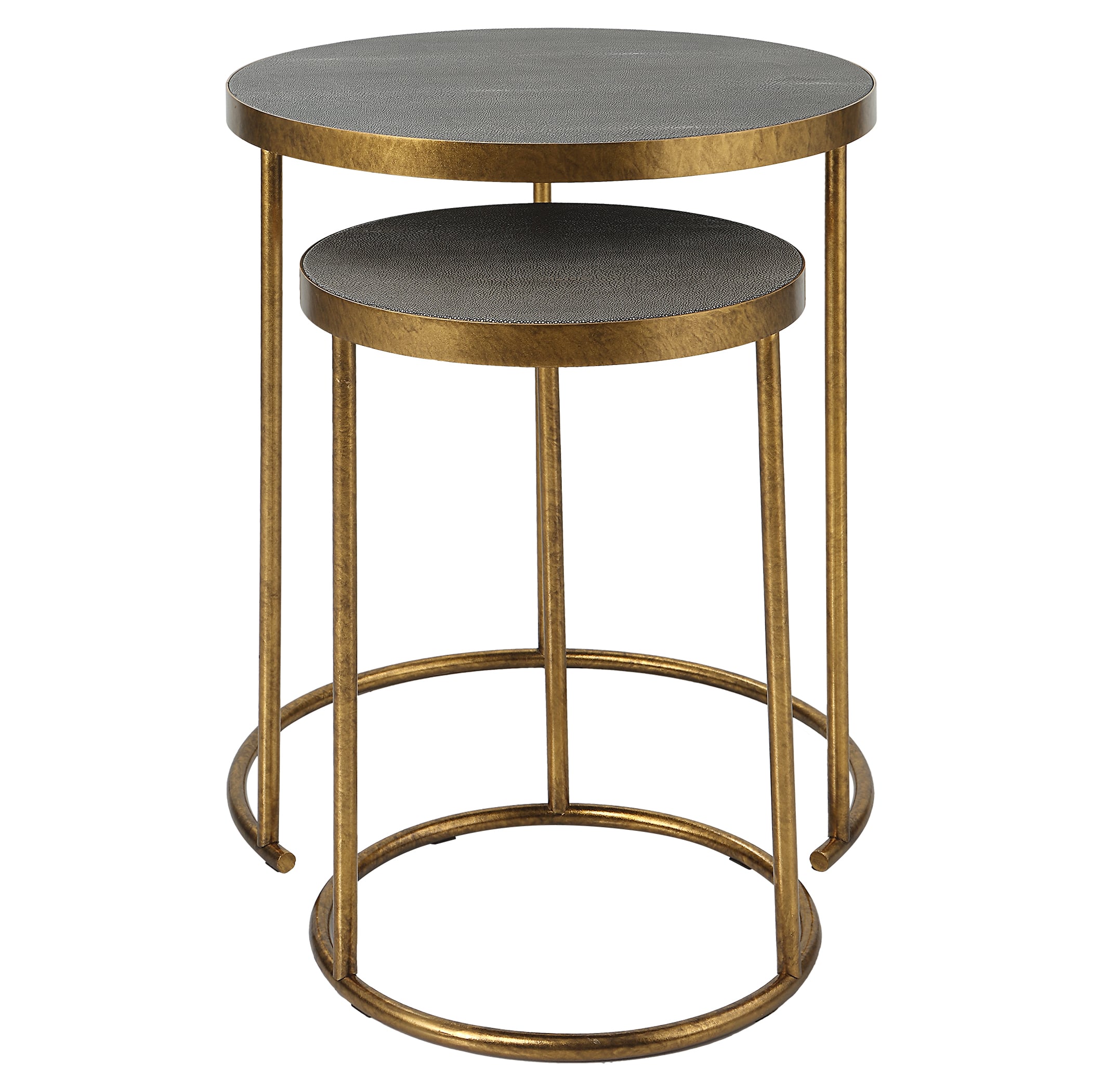 Aragon Brass Nesting Tables