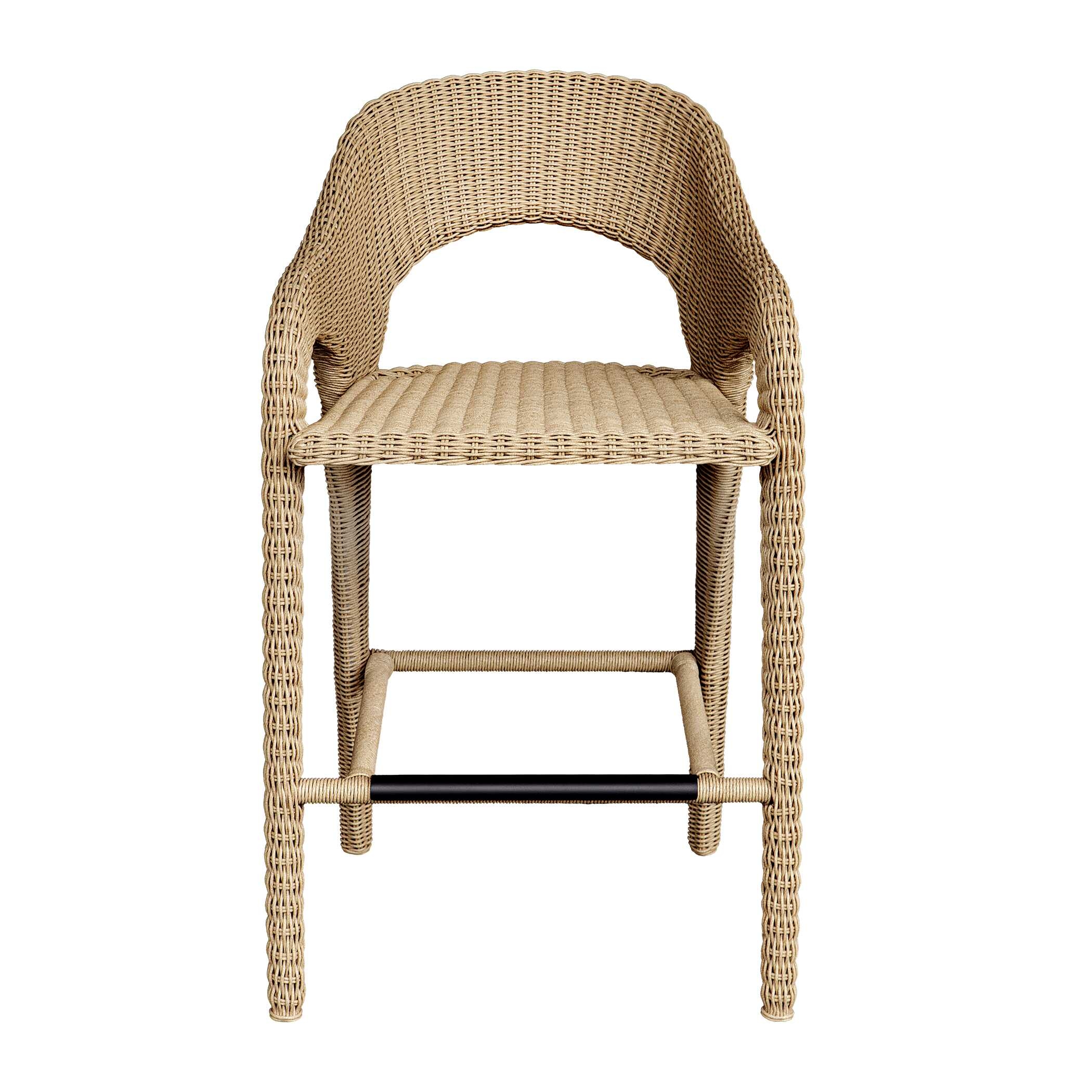 Uttermost Kavali Kavali Outdoor Wicker Barstool