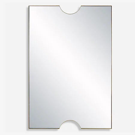 Ticket Gold Vanity Mirror