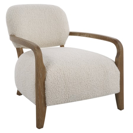 Telluride Natural Shearling Accent Chair