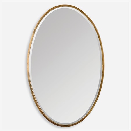 Herleva Gold Oval Mirror