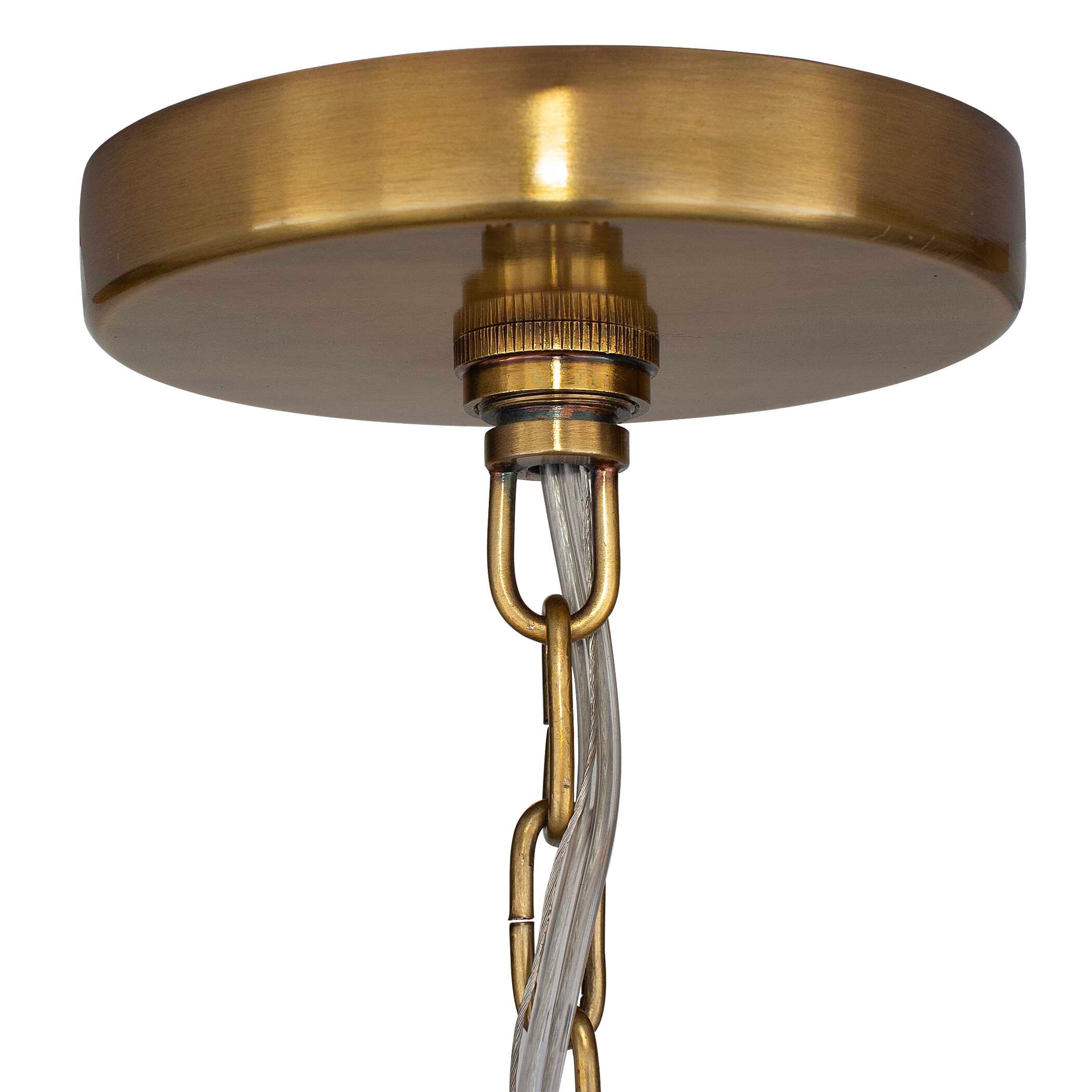 Uttermost Lemont Lemont Hammered Brass 1 Light Pendant