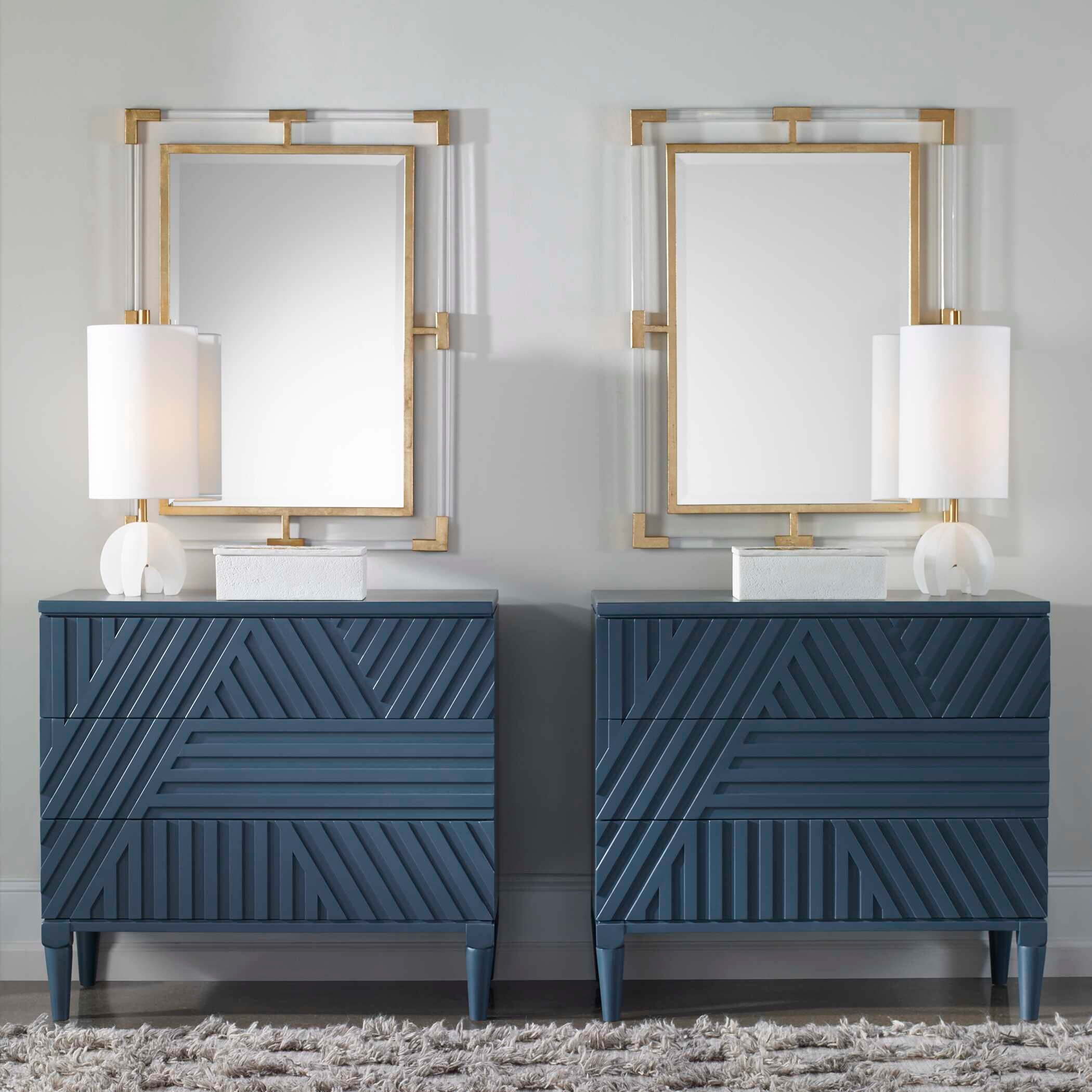 Balkan Modern Gold Wall Mirror