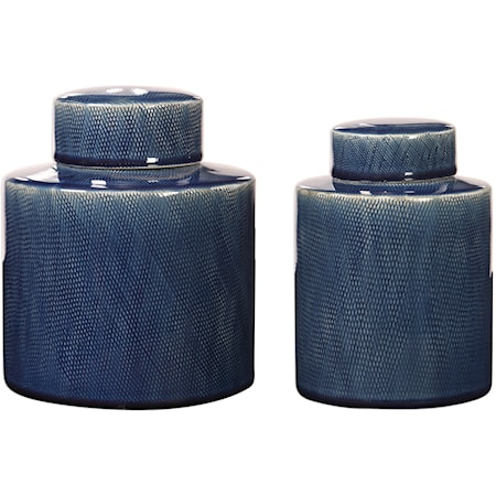 Saniya Blue Containers, S/2