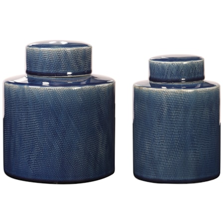 Saniya Blue Containers, S/2